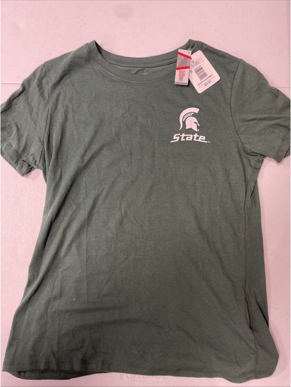 NCAA Michigan State Spartans Green T-shirt Medium